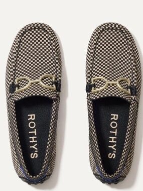 Rothy's THE DOUBLE BIT DRIVER IN CLASSIC MICRO CHECK 11